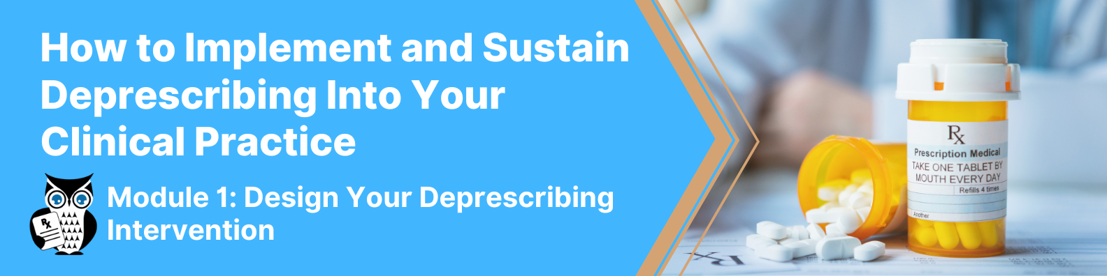 How to Implement and Sustain Deprescribing Into Your Clinical Practice: Module 1 - Design Your Deprescribing Intervention